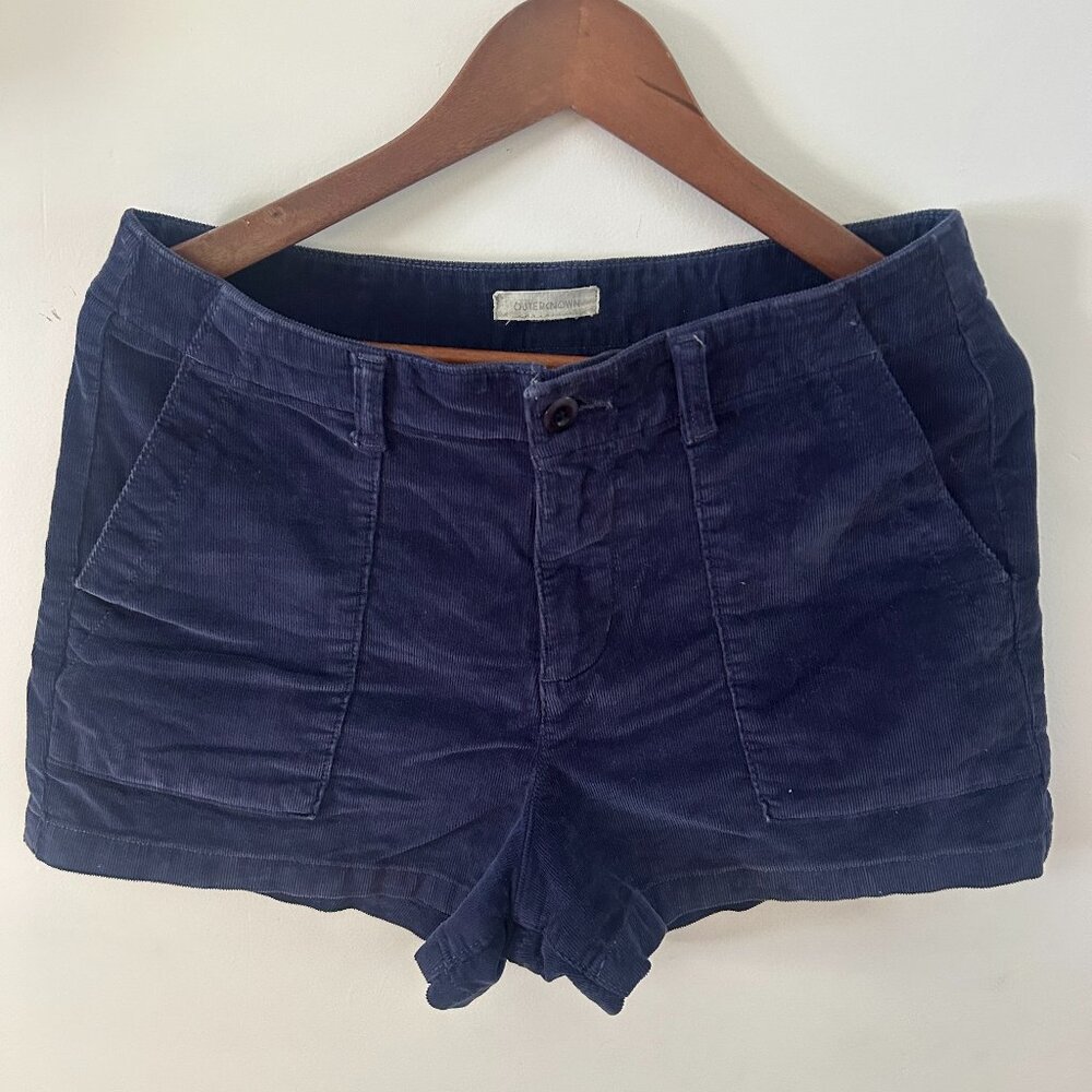 Outerknown Navy Corduroy Women's Shorts Size 6